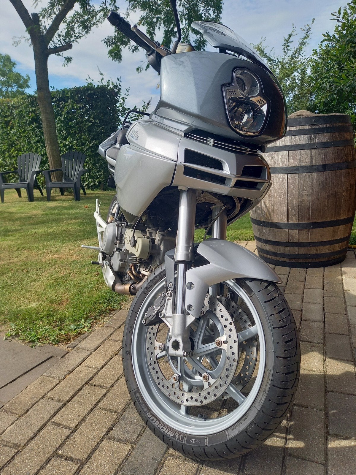 Ducati DS1000 met bagage rekje , grijs metallic,, Motoren, Motoren | Ducati, Particulier, Toermotor, meer dan 35 kW, 2 cilinders