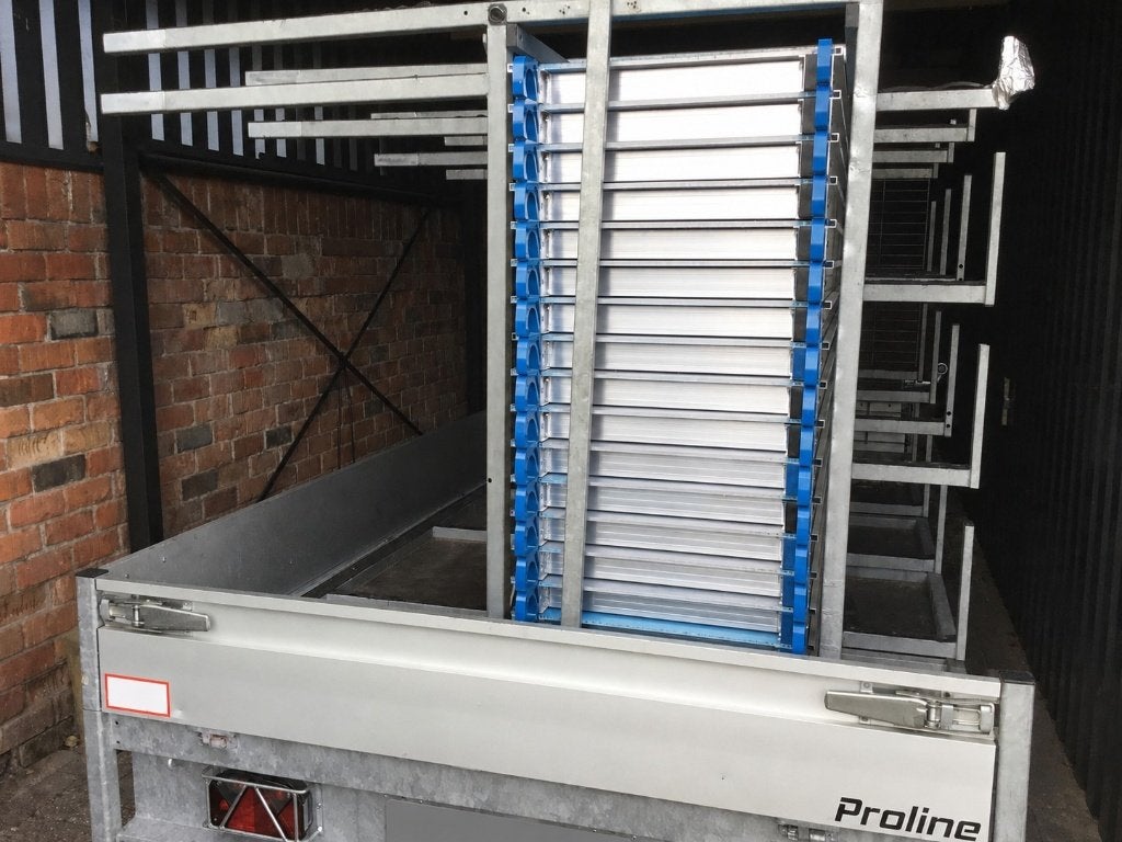 ASC aanhangwagen / steigermateriaal te koop, Ophalen, Zo goed als nieuw, Rolsteiger of Kamersteiger, 2 tot 5 meter