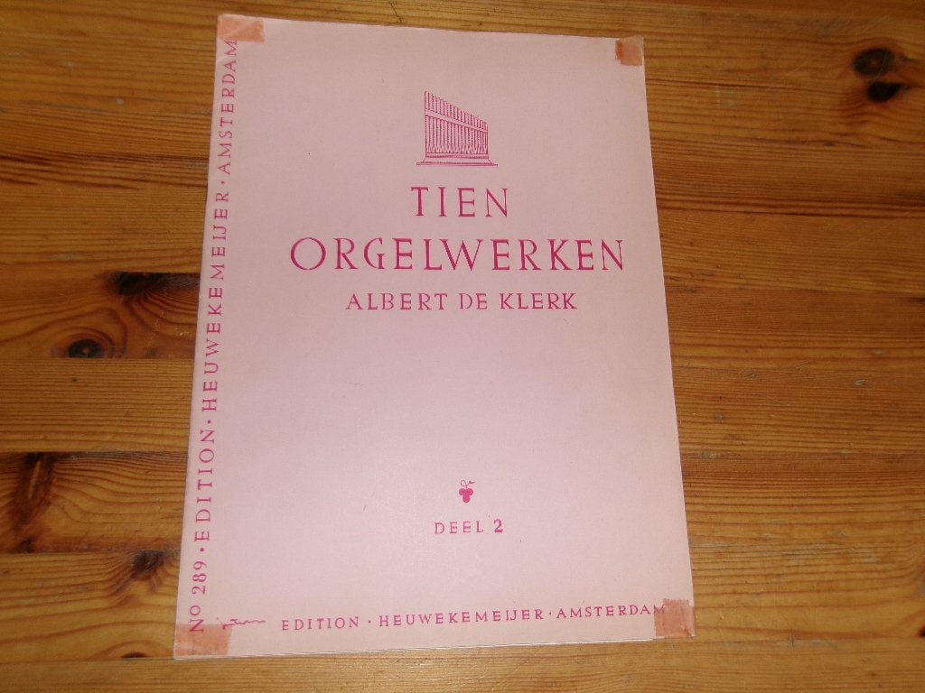Albert de Klerk, Orgel, Gebruikt, Klassiek, Ophalen of Verzenden