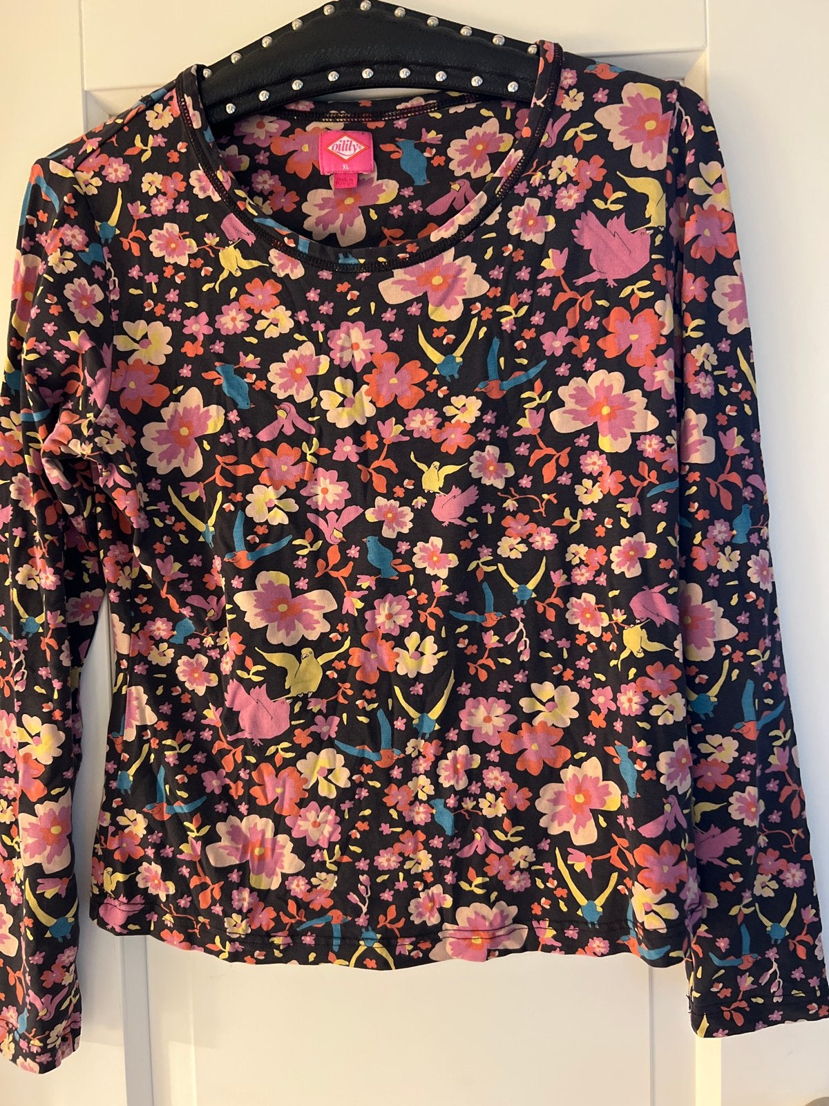 Oilily longsleeve met bloemenprint - valt als M, Maat 38/40 (M), Meerkleurig, Ophalen of Verzenden, Lange mouw