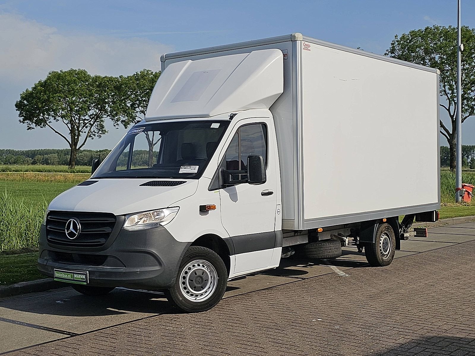 Mercedes-Benz Sprinter 314 2.2 CDI L3 EURO VI-D Airco, Leer, Auto's, Achterwielaandrijving, Zwart, Wit, Bedrijf