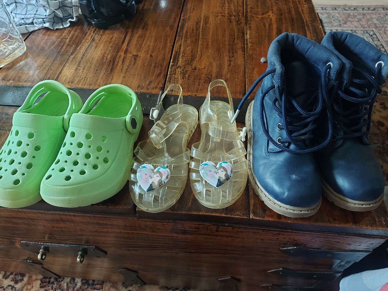 Kinderschoenen: Crocs, waterschoenen en laarsjes - Maat 28/2, Ophalen of Verzenden, Gebruikt, Meisje, Schoenen