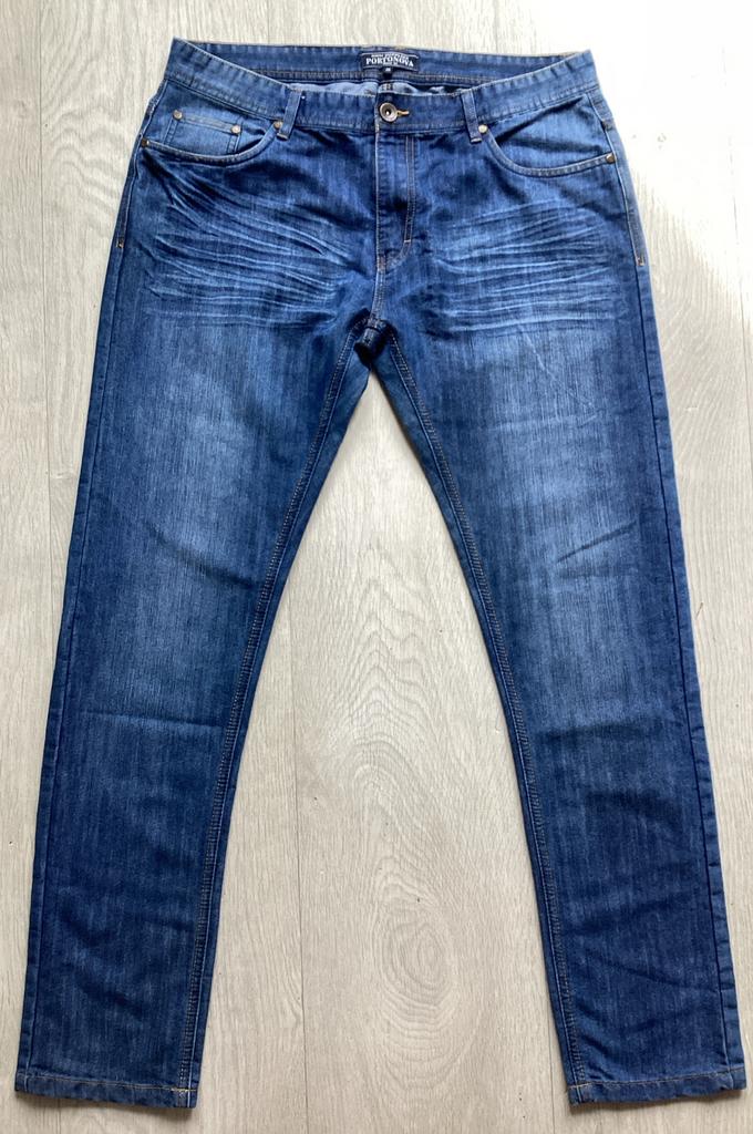Heren jeans blauw maat W36 van Portonova, Ophalen of Verzenden, Zo goed als nieuw, Blauw, W36 - W38 (confectie 52/54)