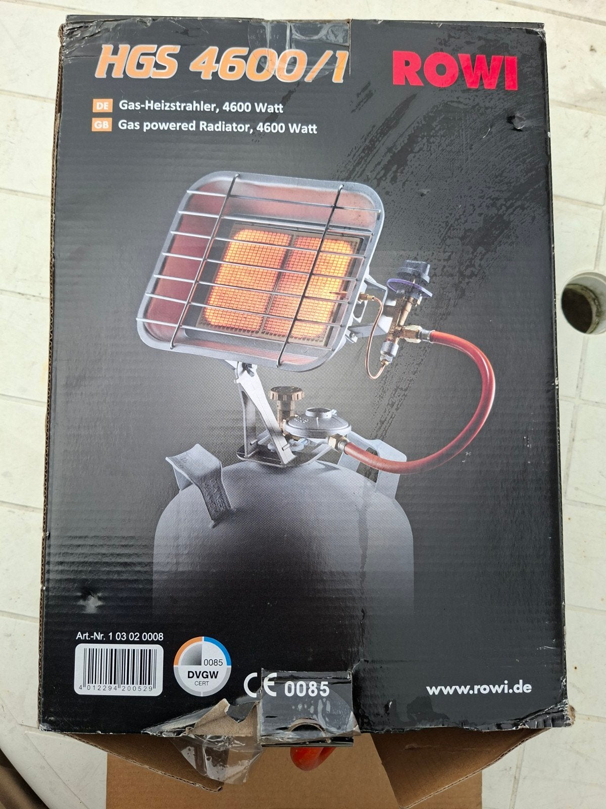 gaskachel voor op de camping, Ophalen, Zo goed als nieuw