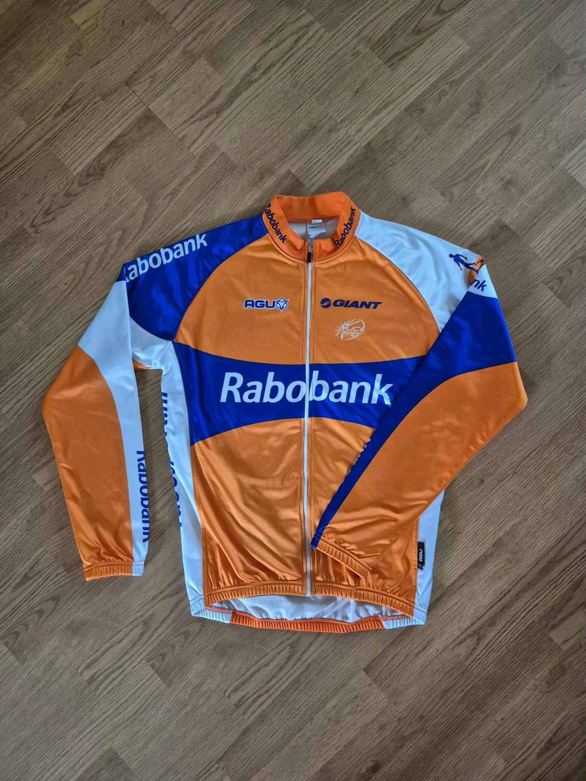 Wielertrui • Profploeg Rabobank • AGU • L, Ophalen of Verzenden, Zo goed als nieuw, Kleding