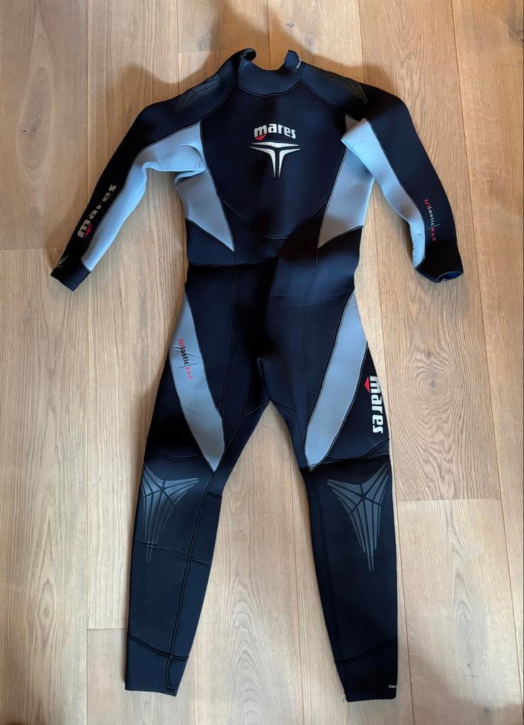 Mares duikpak trilastic lang + kort en kap, Watersport en Boten, Duiken, Zo goed als nieuw, Duikpak, Ophalen of Verzenden