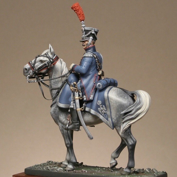 tinnen soldaatje Officier du train d'artillerie à cheval’, Ophalen of Verzenden, Nieuw, 1:50 of kleiner, Figuur of Figuren