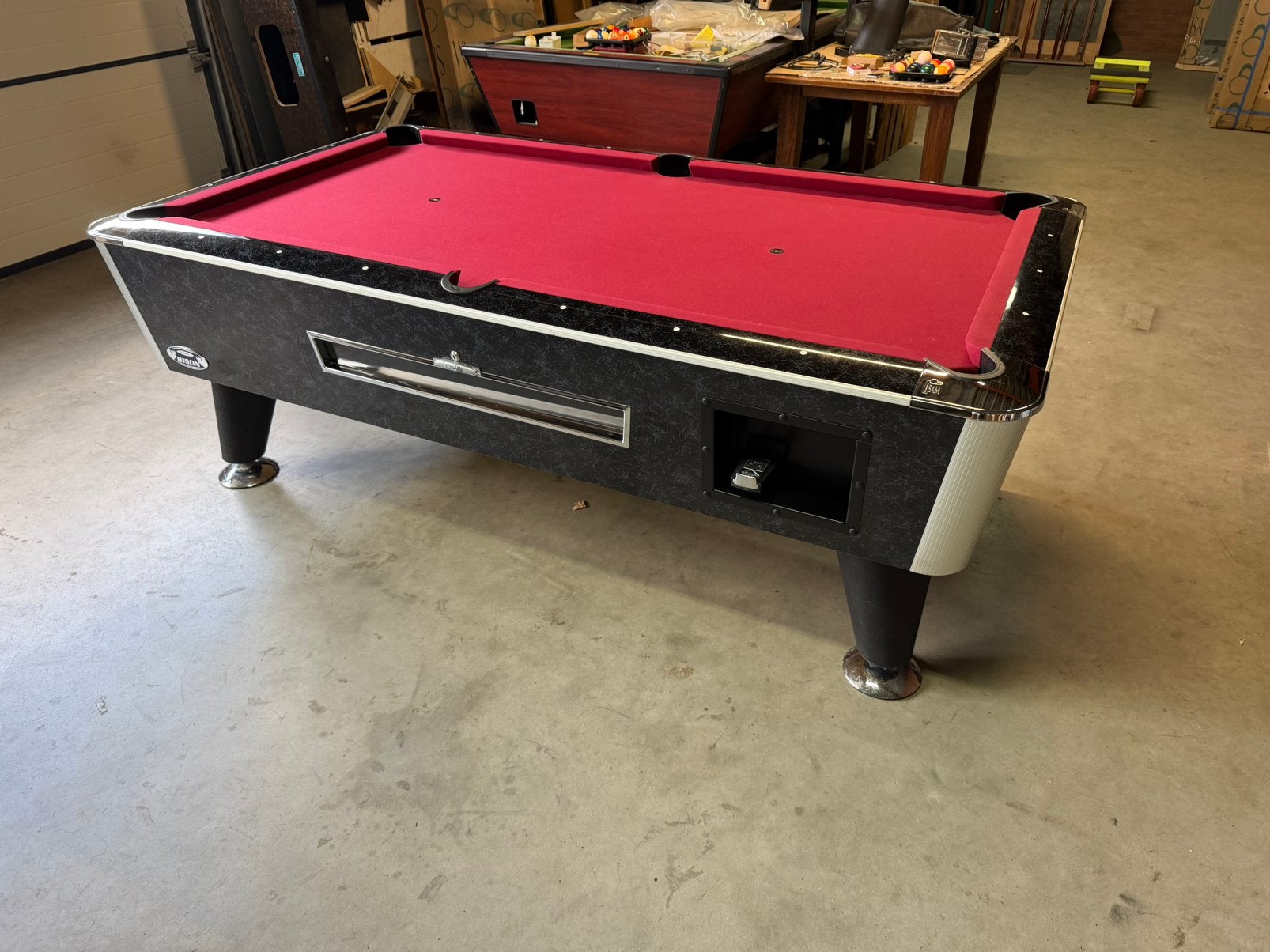 Sam Bison poolbiljart 7 ft muntinworp pooltafel, Sport en Fitness, Biljarten en Poolen, Ophalen, Zo goed als nieuw, Pooltafel