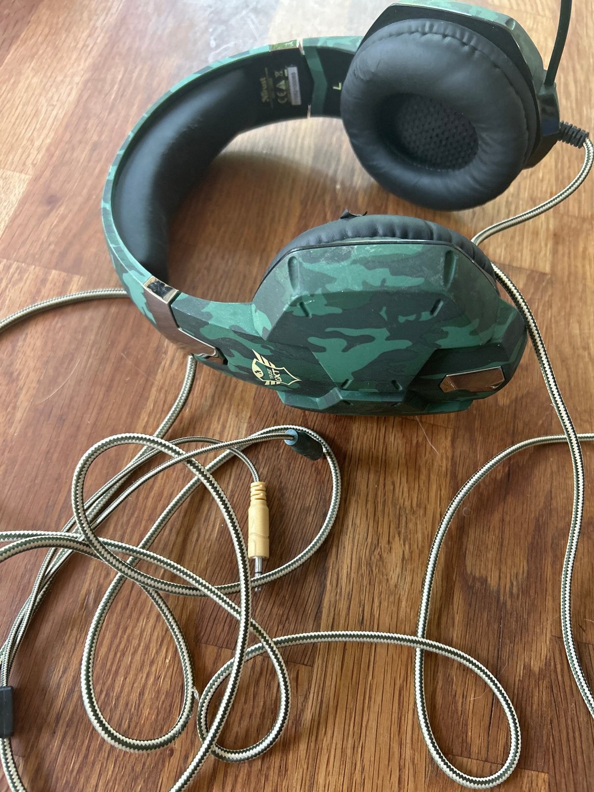 Trust GXT 322C Gaming Headset - Camouflage Groen, Audio, Tv en Foto, Koptelefoons, Ophalen, Groen, Microfoon, Gebruikt