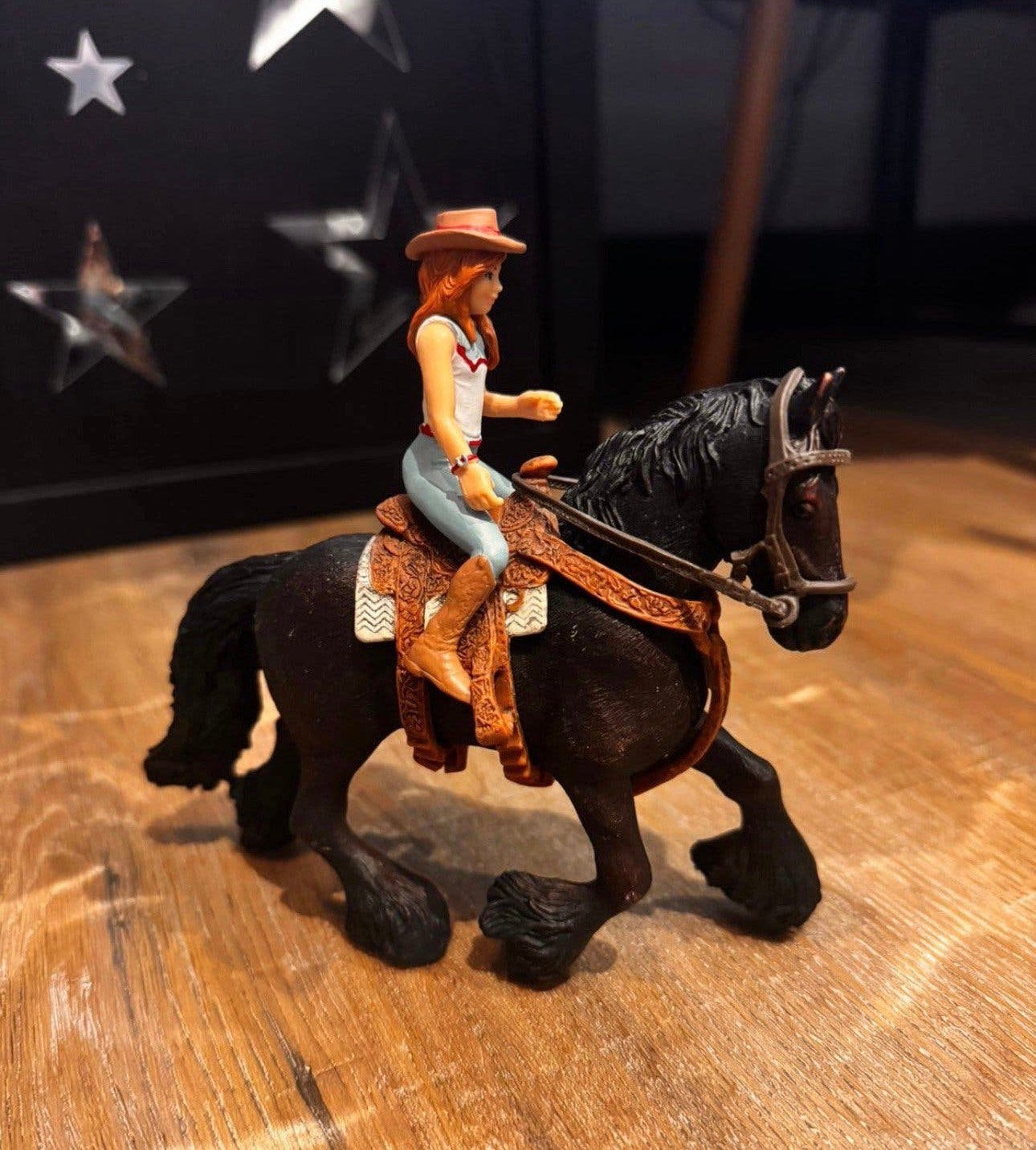 Schleich paard, giraffe & lama, Ophalen of Verzenden, Zo goed als nieuw, Paard, Beeldje of Figuurtje