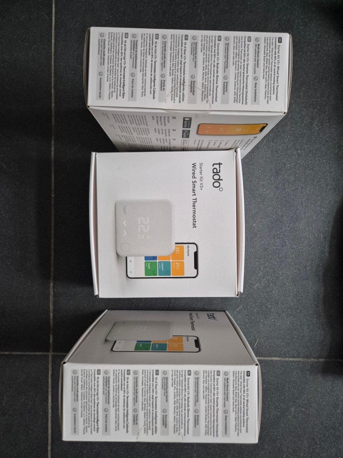 2x nieuwe Tado Starter Kit V3+ Bedrade Slimme Thermostaat, Doe-het-zelf en Verbouw, Ophalen of Verzenden, Slimme thermostaat, Nieuw