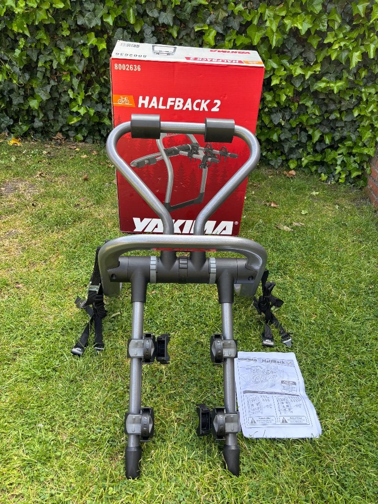 Yakima HalfBack 2 fietsendrager achterklep, Brede banden, Zo goed als nieuw, 2 fietsen, Achterklepdrager