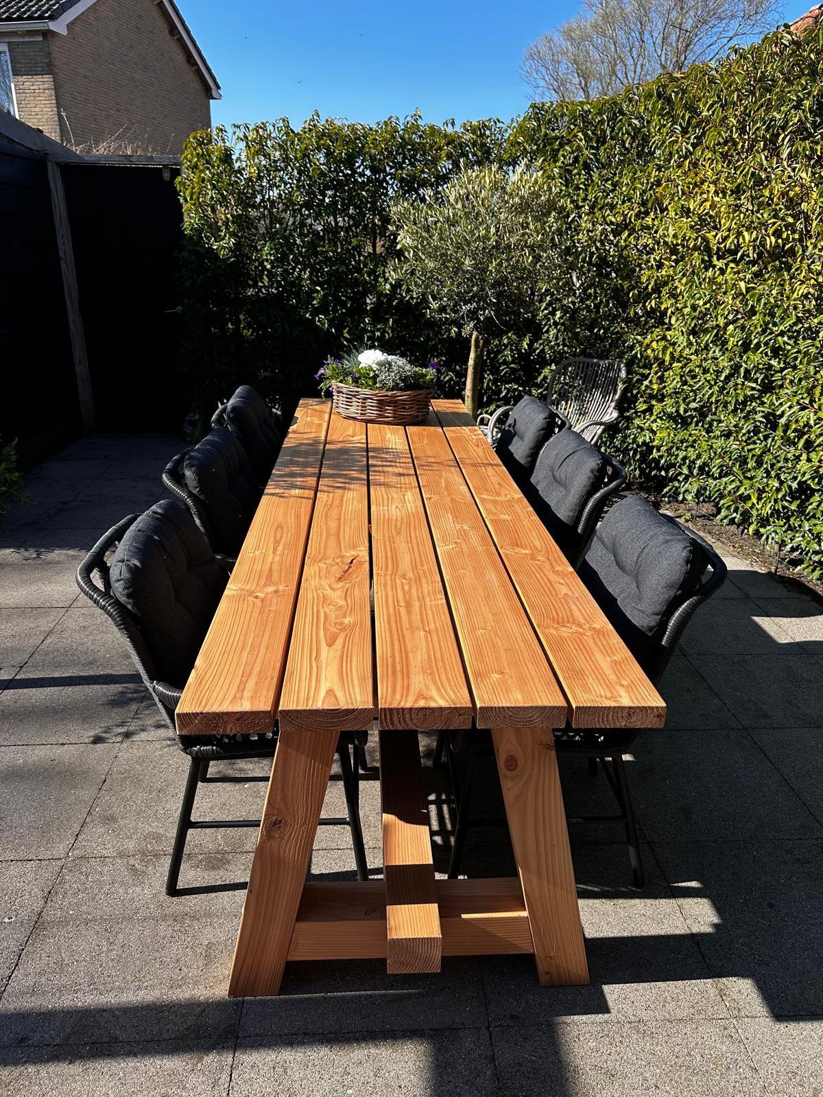 Robuuste douglas tuintafel, Tuin en Terras, Ophalen, Nieuw, Rechthoekig, Hout