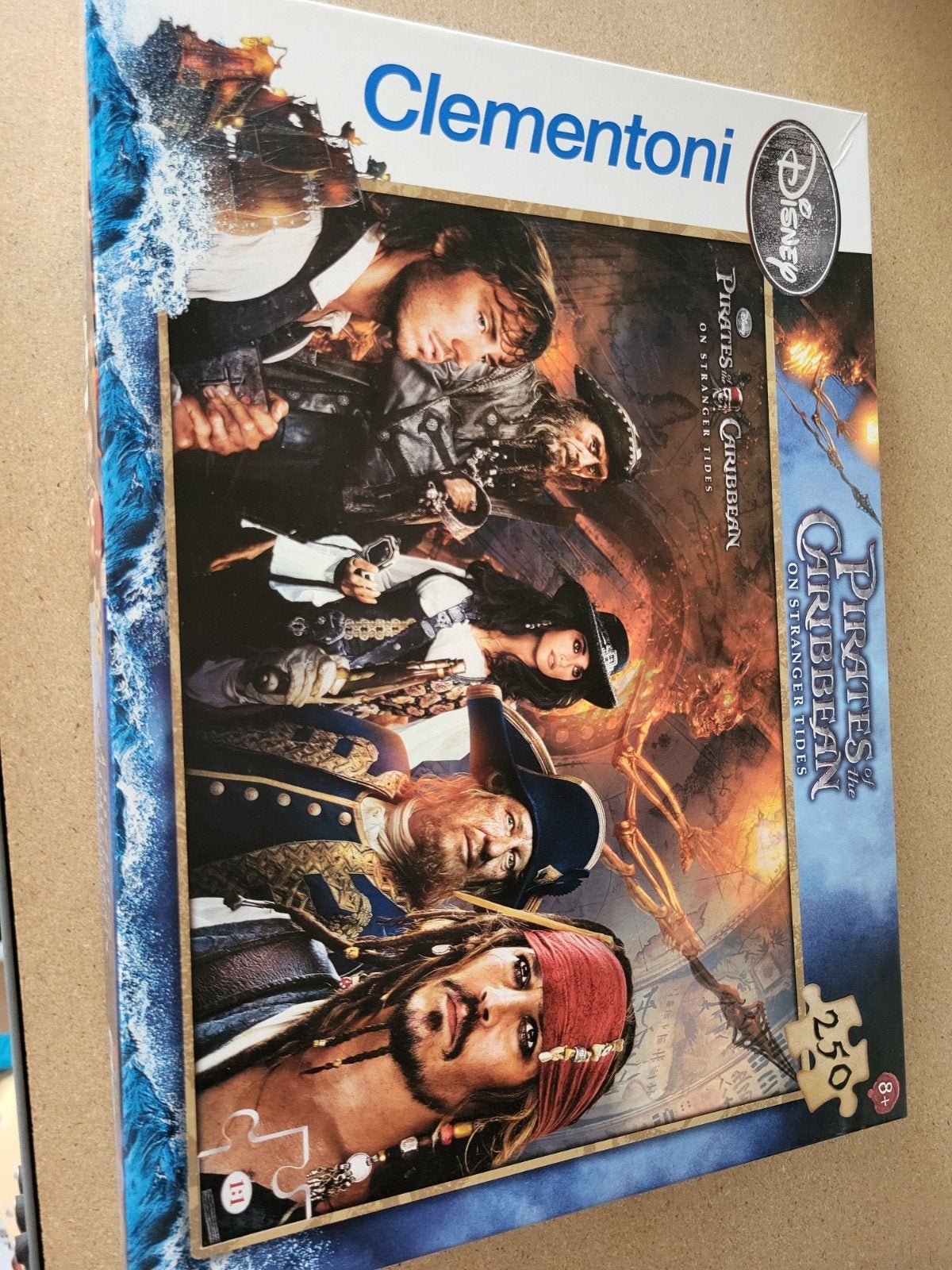 Pirates of the Caribbean puzzel - Clementoni 250 stukjes, Ophalen of Verzenden, Minder dan 500 stukjes, Gebruikt, Legpuzzel