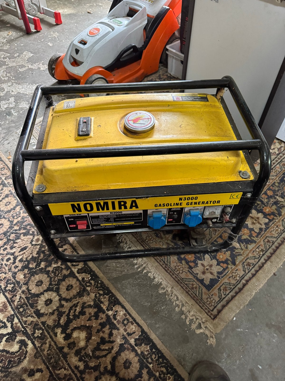 Nomira N3000 Benzine Generator, Ophalen, Gebruikt, Minder dan 5 kVA, Benzine