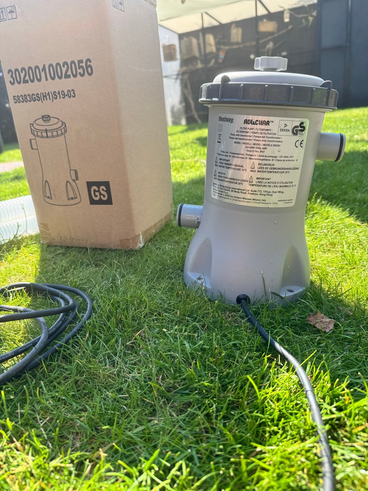 Bestway Flowclear Cartridgefilterpomp 58383 - 2.006 L/u, Minder dan 80 cm, Overige typen, Nieuw, Ophalen of Verzenden