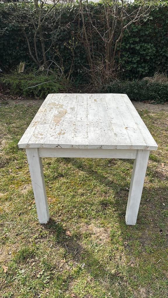 Grenen (keuken)tafel, Huis en Inrichting, Tafels | Eettafels, Ophalen, 100 tot 150 cm, 50 tot 100 cm, Zo goed als nieuw