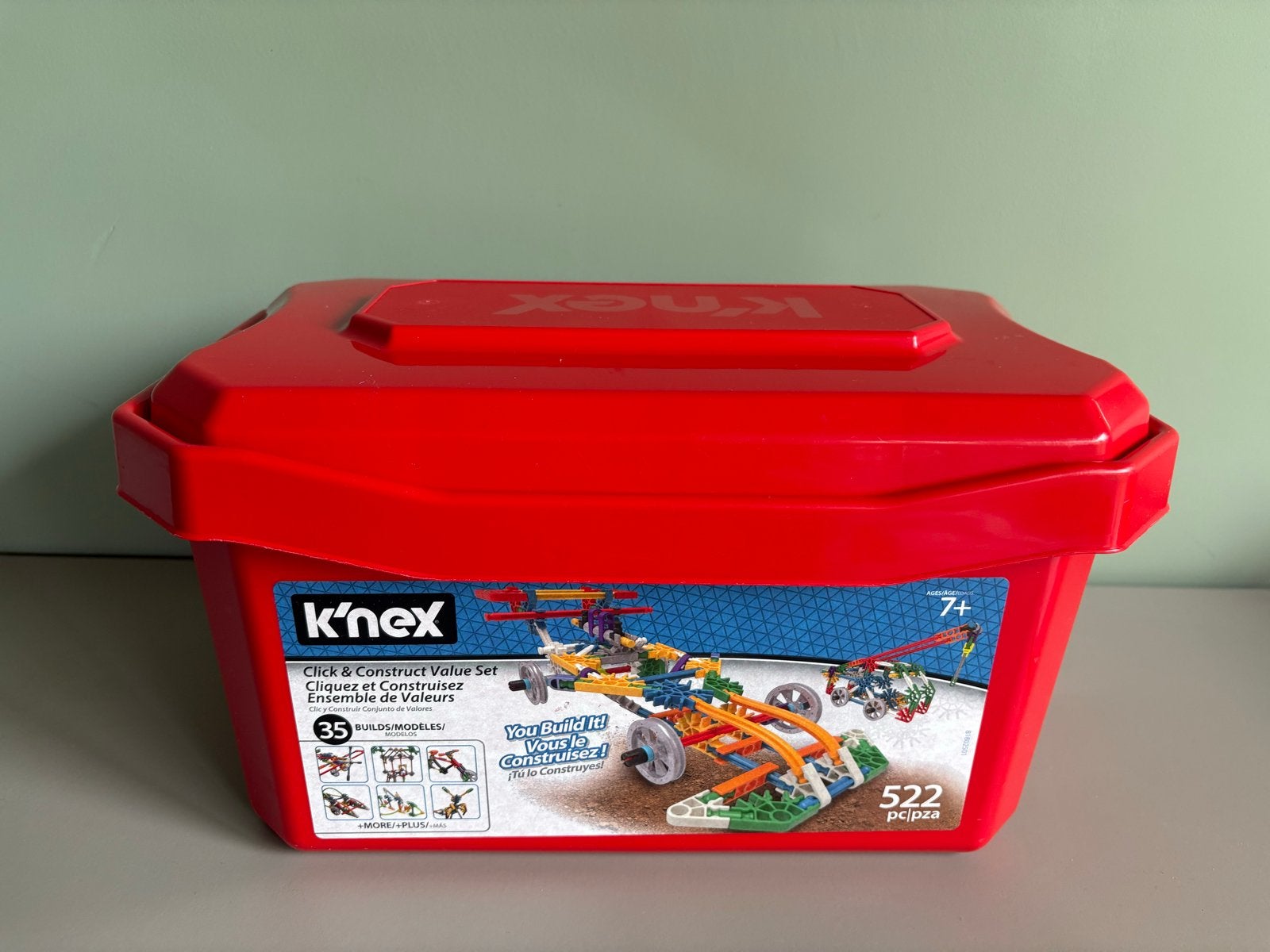 K'nex Click & Construct Value Set - 522 onderdelen, Kinderen en Baby's, Speelgoed | Bouwstenen, Ophalen of Verzenden, Zo goed als nieuw