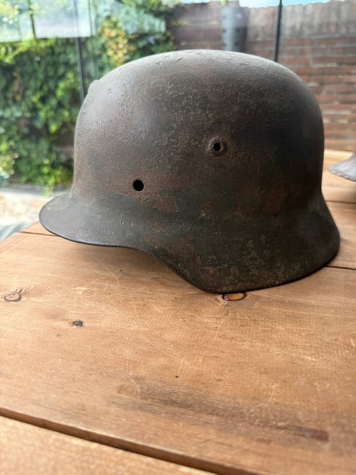 Duitse helm WO2, Verzamelen, Ophalen of Verzenden, Duitsland, Helm of Baret
