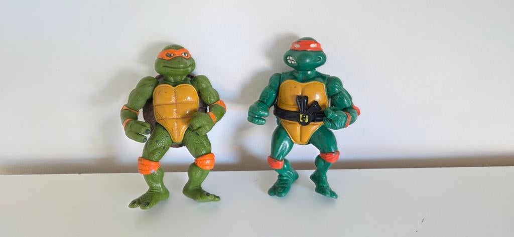 Vintage TMNT Actiefiguren 1988 & 1992 - Playmates Toys, Ophalen of Verzenden, Gebruikt