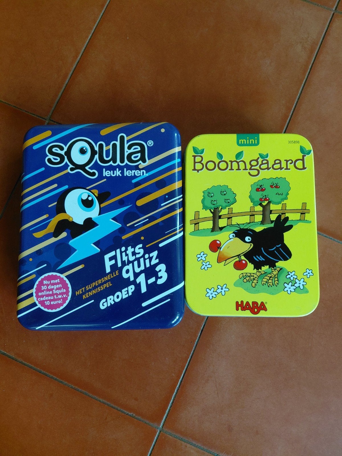 Squla Flits Quiz & Haba Boomgaard Spel voor Jonge Kinderen, Ophalen
