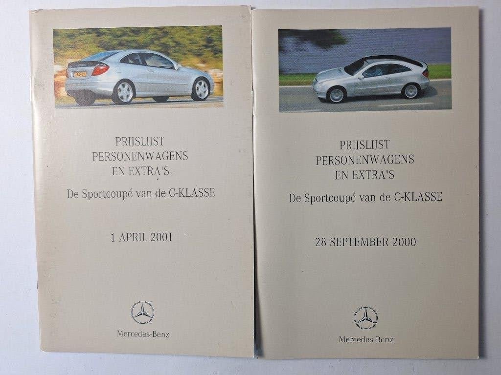 Mercedes C klasse Sportcoupe prijslijst 2000 en 2001, Ophalen of Verzenden, Zo goed als nieuw, Mercedes