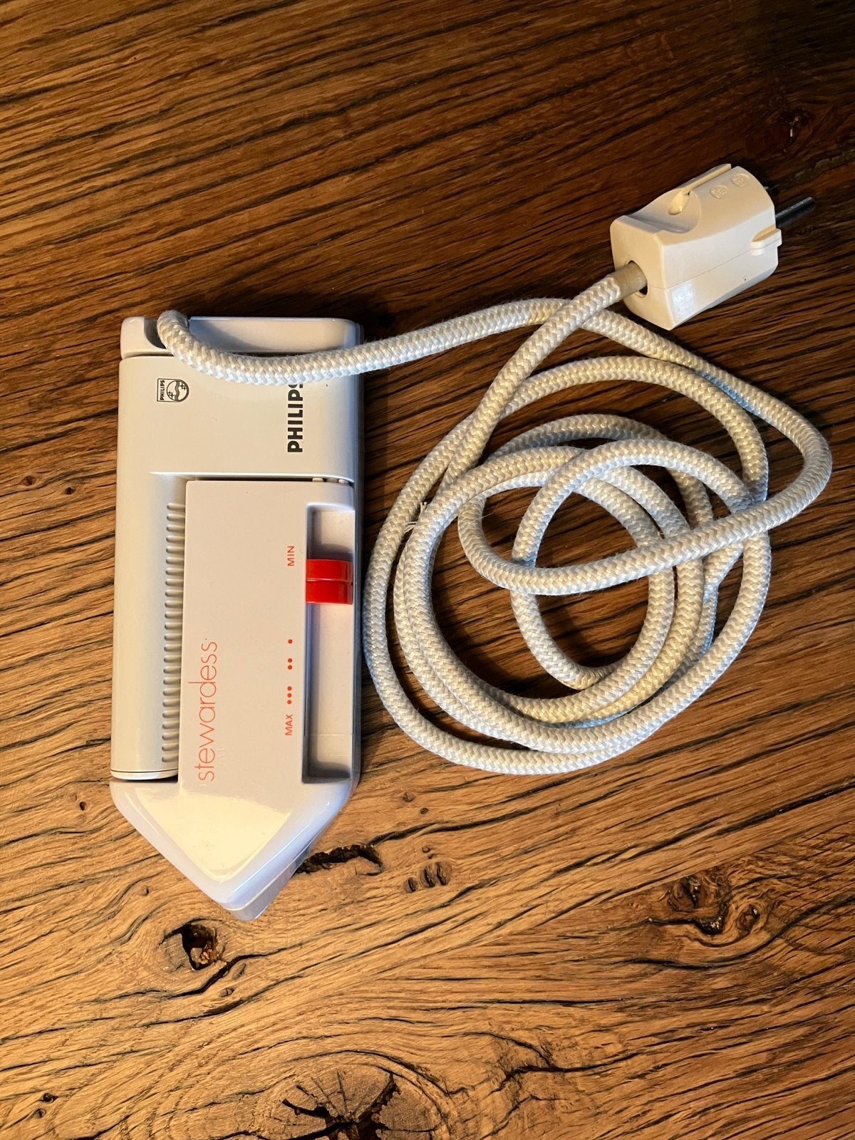 Philips Stewardess Reisstrijkijzer - Vintage en Compact, Ophalen of Verzenden, Gebruikt, Strijkijzer met snoer