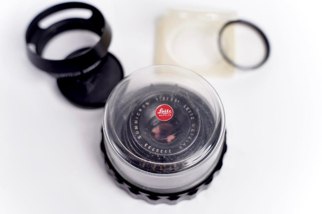 Leica Summicron 35mm f/2 (6-element), Ophalen of Verzenden, Zo goed als nieuw, Groothoeklens