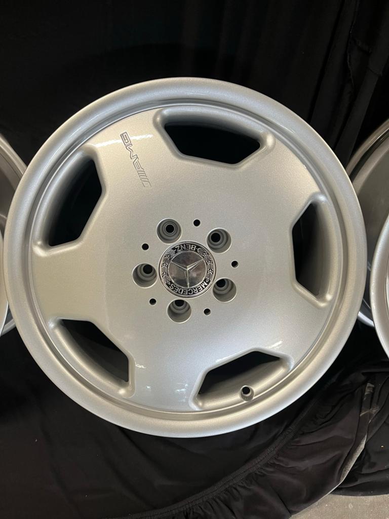 Set van 4 originele Mercedes AMG Monoblock velgen 17 inch, Auto-onderdelen, Banden en Velgen, Ophalen, Gebruikt, Velg(en), 17 inch