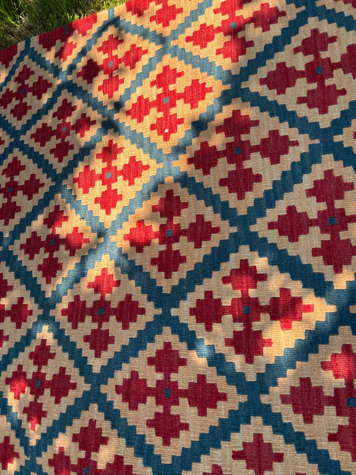 Kelim vloerkleed 125x180 cm - Past niet meer bij interieur, Ophalen, Gebruikt, 100 tot 150 cm, Kelim bohemian