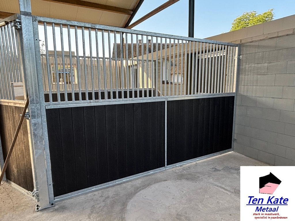 Tussenwand paardenbox - half spijl - PROFI, Weidegang, 4 paarden of pony's of meer