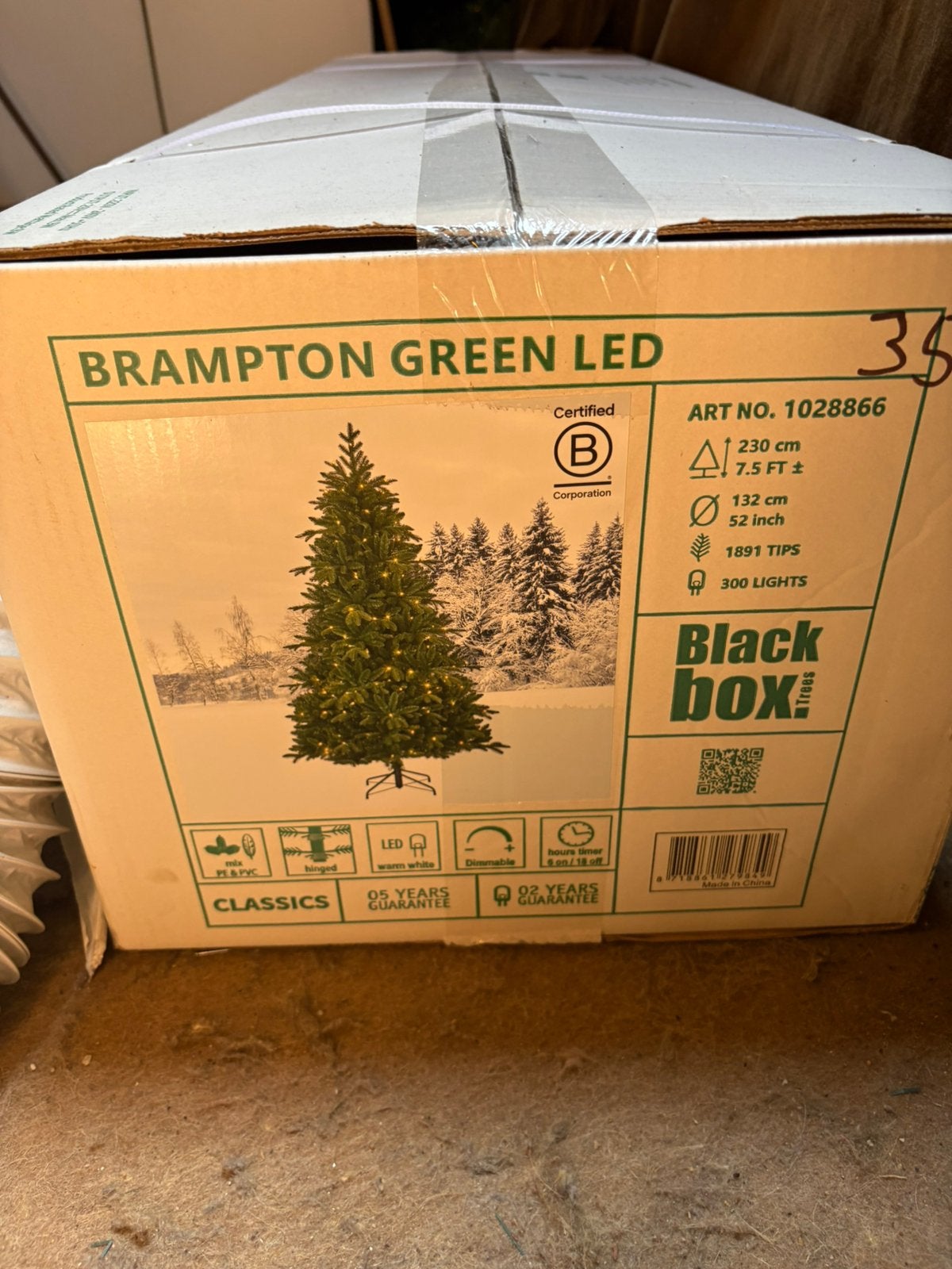 Kerstboom met lichtjes NIEUW IN DE DOOS, Ophalen, Nieuw