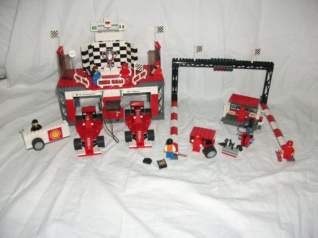 LEGO set 8672 Ferrari Finish Line, Gebruikt, Lego, Ophalen of Verzenden, Complete set