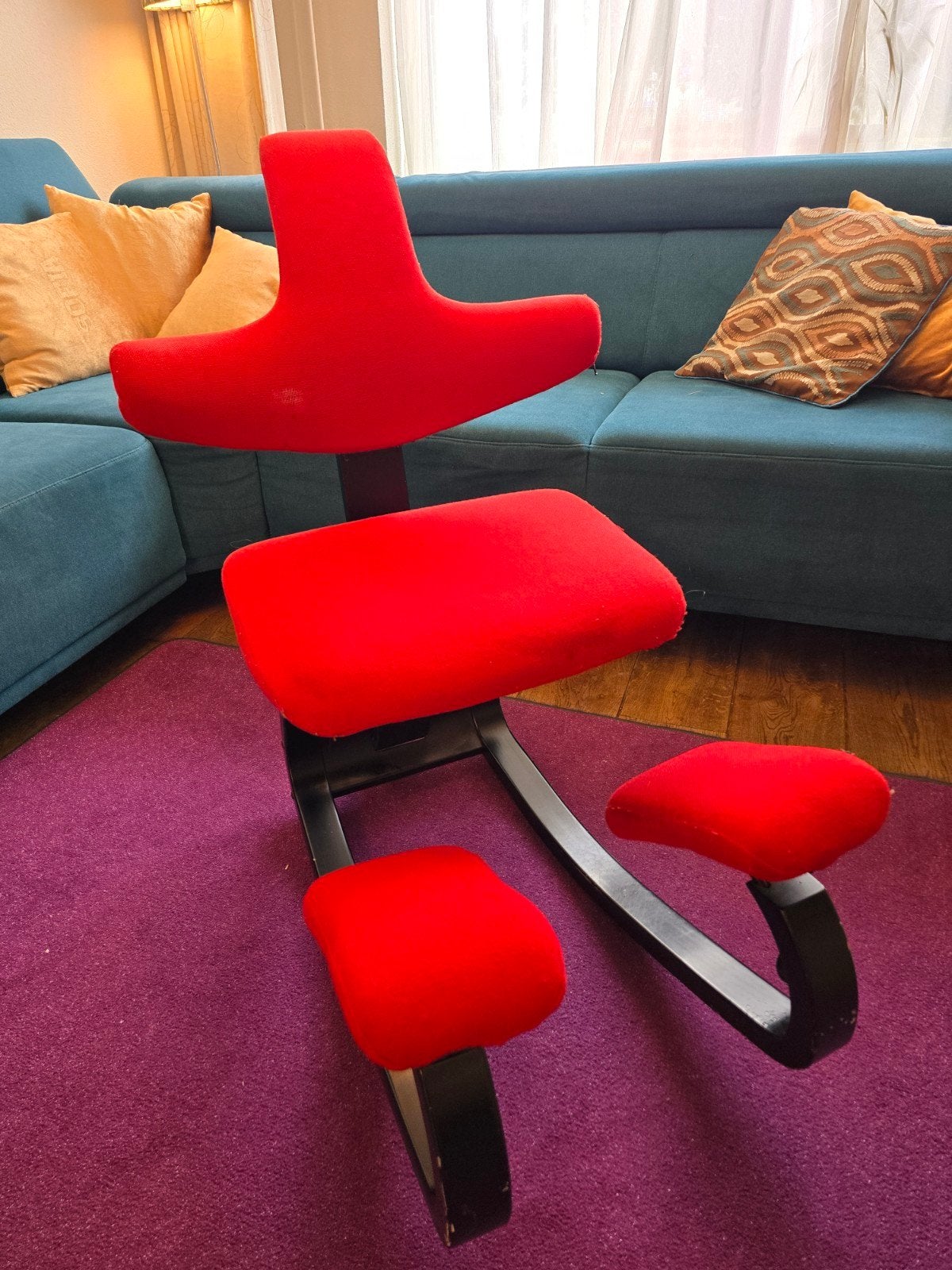 Varier Thatsit Kniestoel - Ergonomisch en Comfortabel, Ophalen, Gebruikt, Ergonomisch, Stof