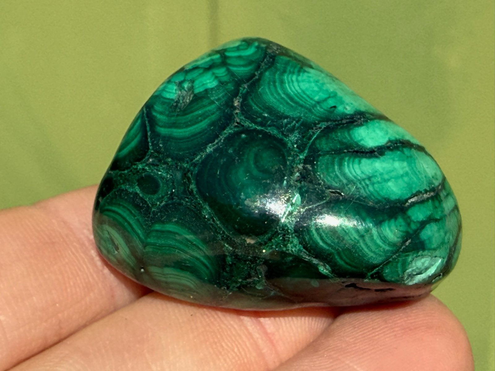Nr 63 Malachiet vrijevorm mineralen, Ophalen of Verzenden, Mineraal