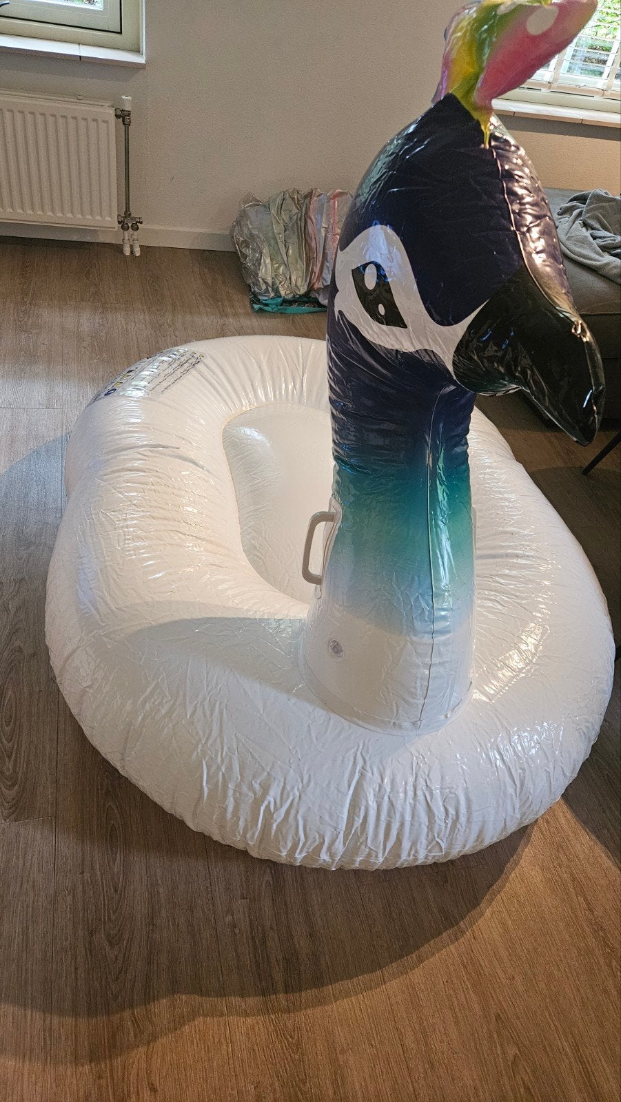 Enjoy Summer opblaasbare pauw float - 160 cm, Ophalen of Verzenden