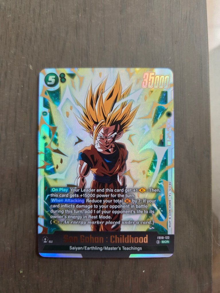 Son Gohan FB10 122 Cross force Fusion World Dragon ball, Ophalen of Verzenden, Nieuw, Losse kaart, Foil