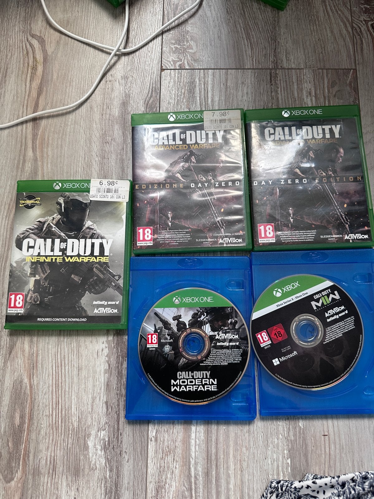Call of Duty Xbox One/Series X/S games - 4 stuks, Online, Gebruikt, Vanaf 18 jaar, Shooter