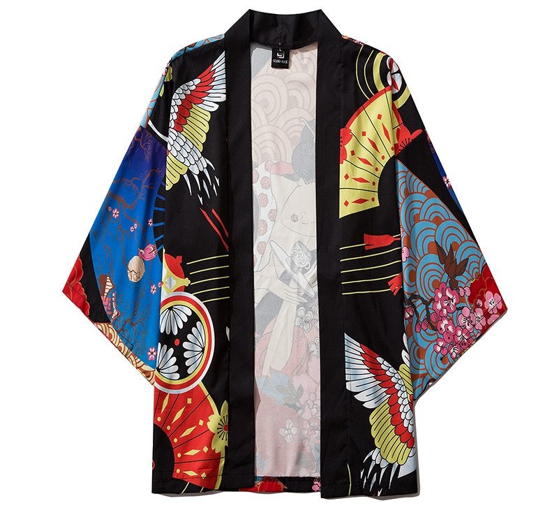 Japans shirt 010 (kimono dames heren traditioneel yukata), Verzenden, Nieuw, Overige maten