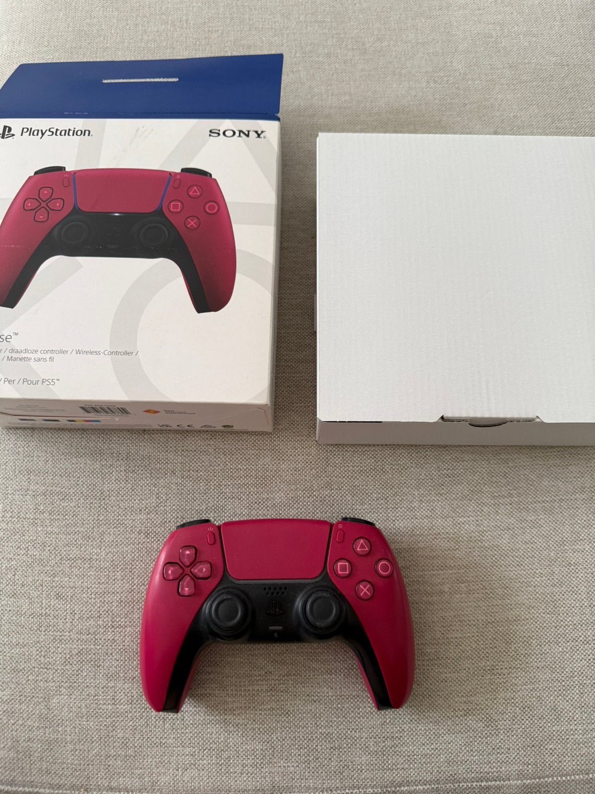 Playstation draadloze controller Rood, Ophalen of Verzenden, Zo goed als nieuw