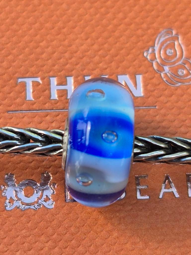 Trollbeads x Thun Marine Shadow Bedel, Nieuw, Trollbeads, 1 bedel, Glas of Kristal