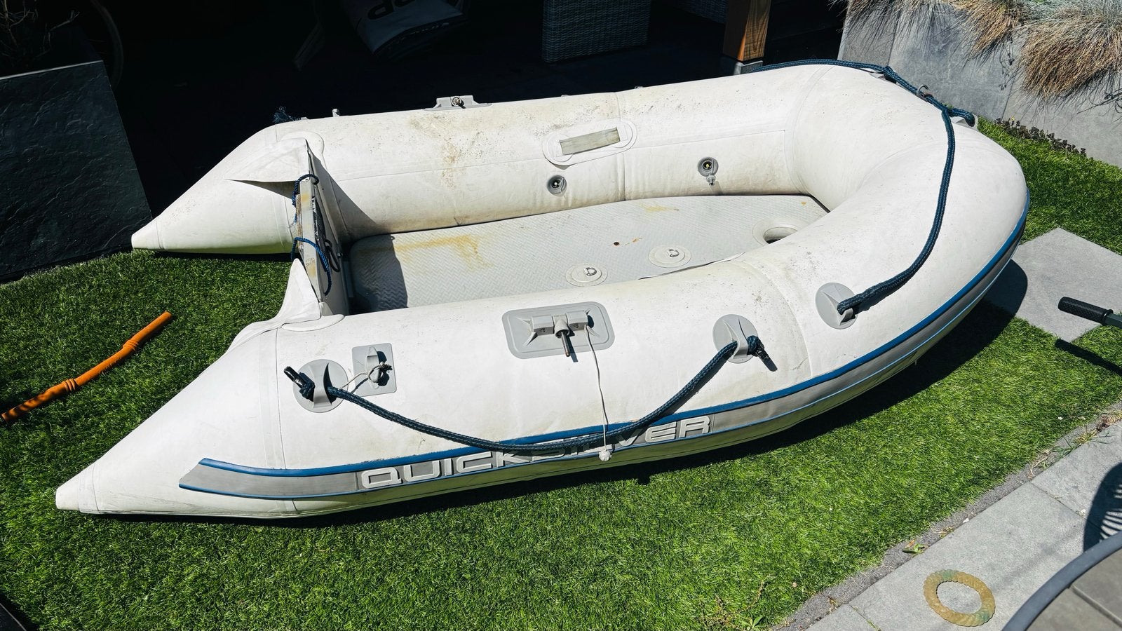 Quicksilver 240 met airdeck - Opknapper, Ophalen, Gebruikt