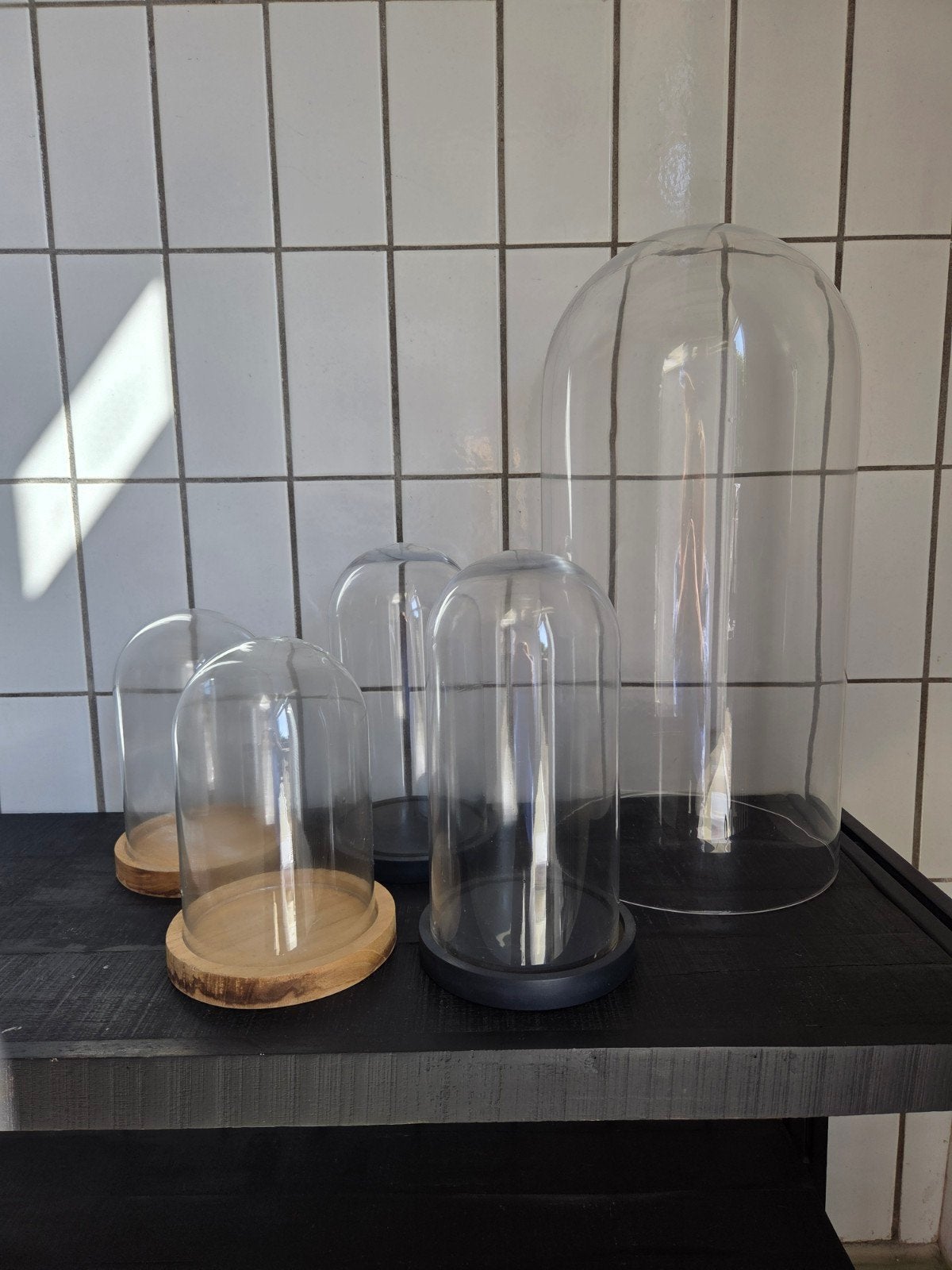 Stolpen, glas. Groot en kleiner., Ophalen