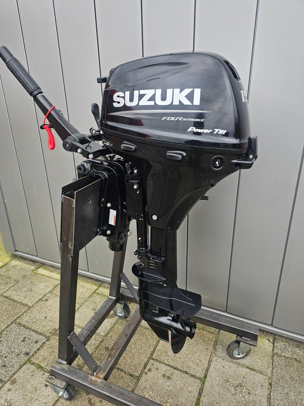 SUZUKI 15 PK 4 TAKT EFI  LANGSTAART POWERTRIM IN NIEUWSTAAT, Ophalen, Zo goed als nieuw, Benzine, 10 tot 30 pk