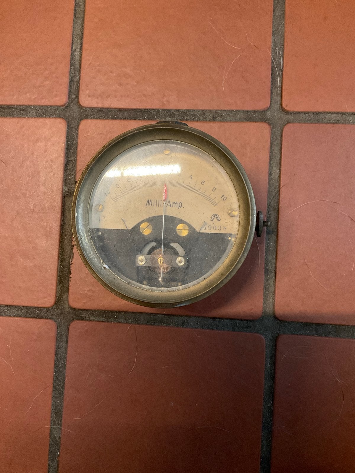 Vintage Milli-Ampère Meter - Antiek Meetinstrument, Antiek en Kunst, Ophalen