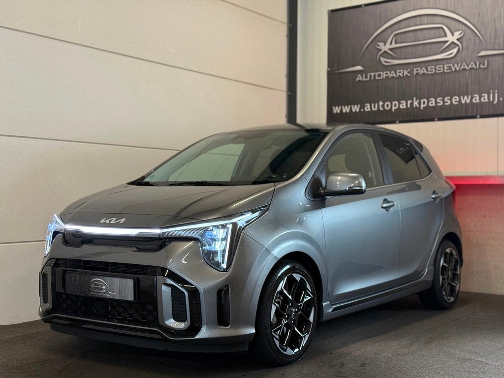 Kia Picanto 1.0 DPI GT-Line Cruise Control, Apple Carplay, L, Auto's, Kia, Automaat, Gebruikt, Zwart, Automatische klimaatregeling