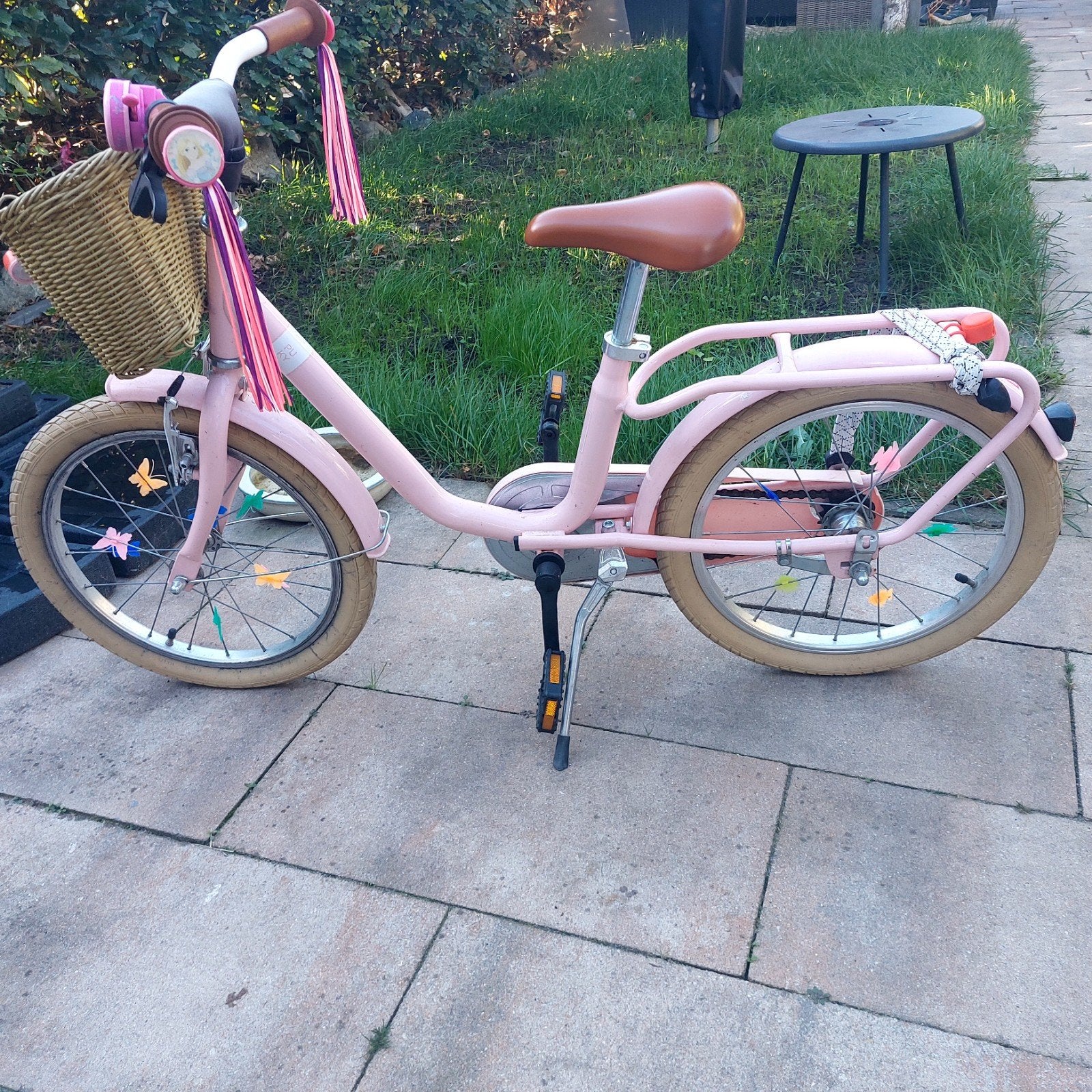 Roze puky kinderfiets - 18inch, Ophalen, Terugtraprem, Puky, 16 tot 20 inch