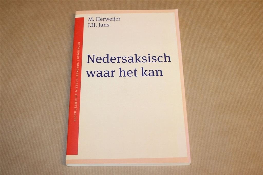 Nedersaksisch Waar het Kan — Bescherming Streektalen NL, Ophalen of Verzenden, Zo goed als nieuw