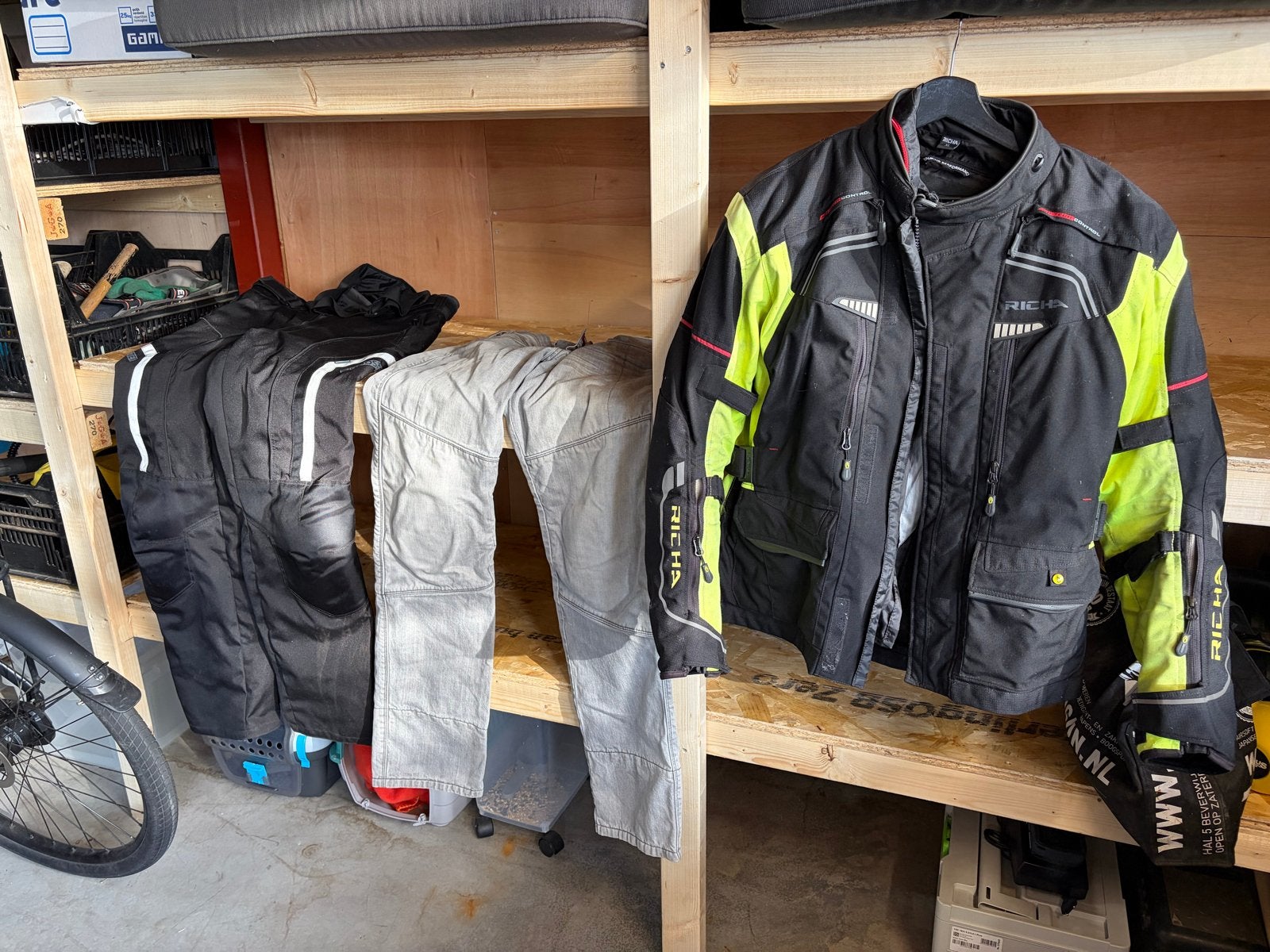 Complete Motorkleding Set: Richa Jas, Kevlar Broek, Booster, Ophalen of Verzenden, Tweedehands, Heren, Jas | textiel