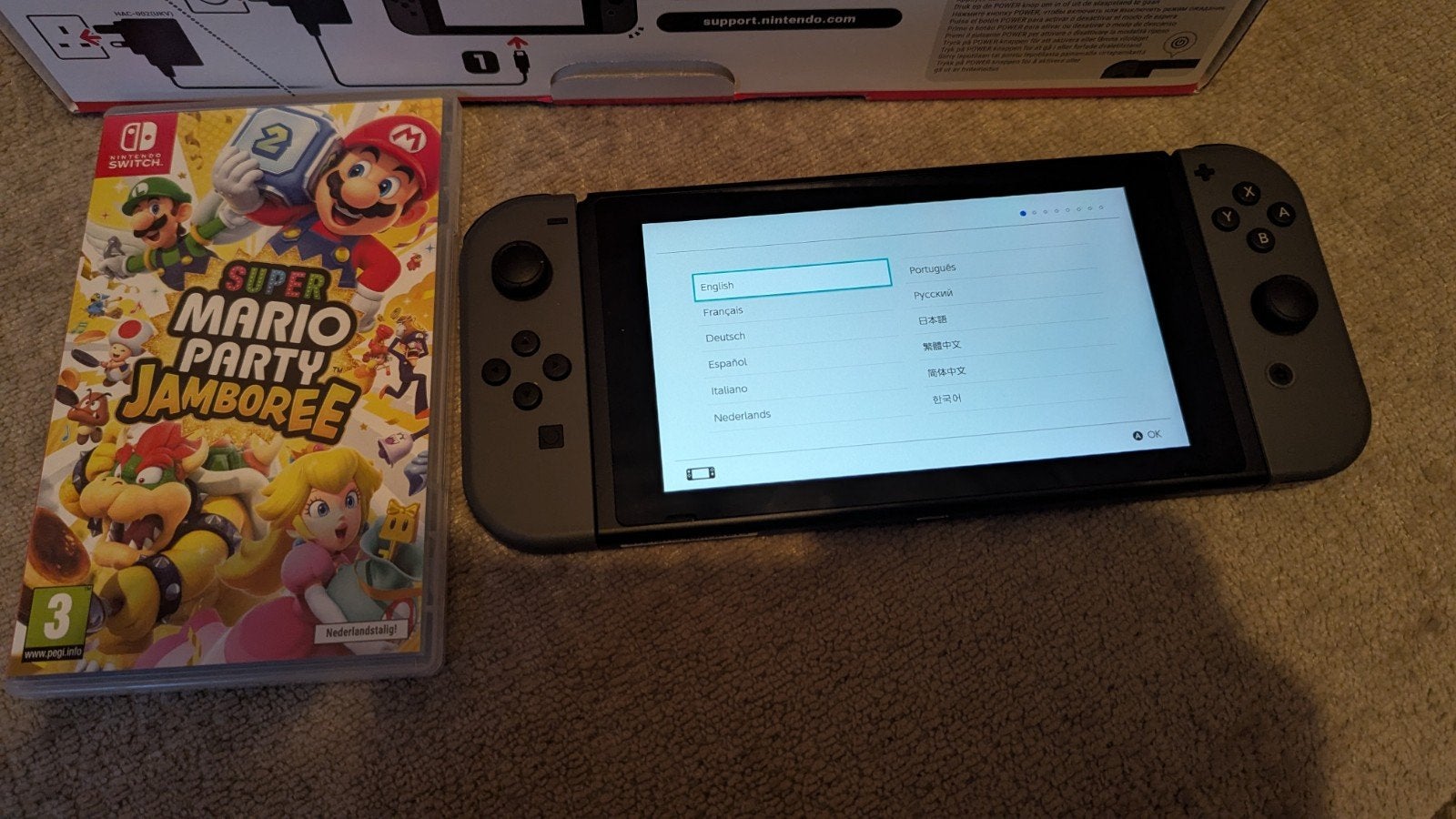 Nintendo Switch (bijna nieuw) + Super Mario Party Jamboree, Ophalen